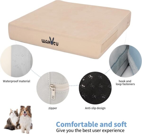 Cat Beds for Indoor Cats -Cat House for Small Cats Or Dogs,Removable Cushion with Collapsible and Foldable Puppy Pet Beds，3 Folding Methods for Indoor Outdoors (Blue) - Image 14
